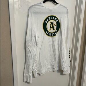 NEW American Eagle - Tailgate - Oakland Athletics White Long Sleeve